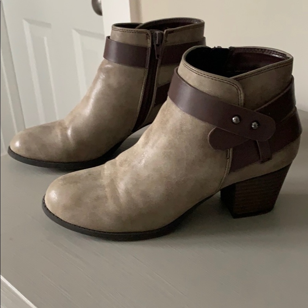 Pleather booties